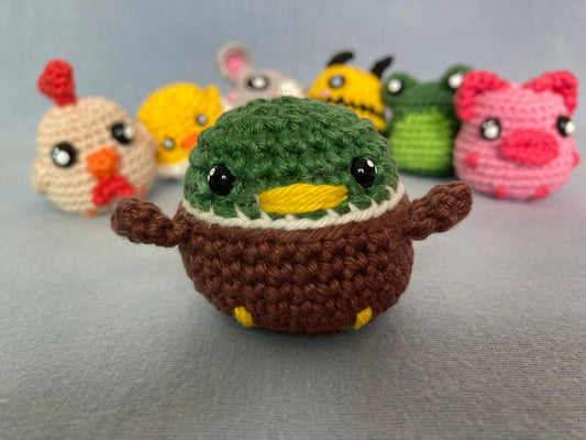 Amigurumi Pato Precioso de Crochê - Feito à Mão